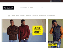 Tablet Screenshot of dunns.co.za